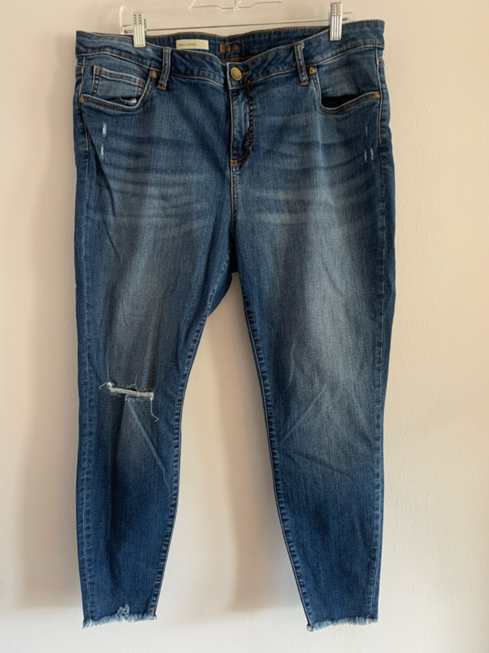KUT FROM THE KLOTH Distressed Blue Skinny Jeans